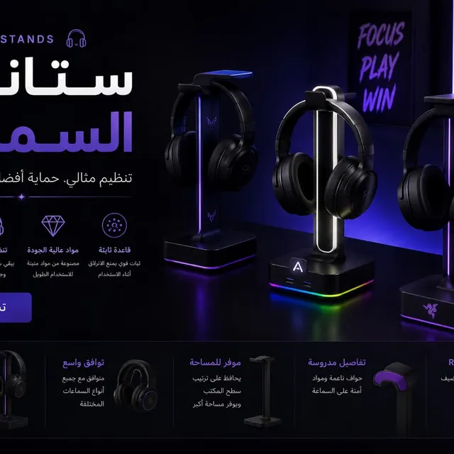 ستاند سماعه Headphone stand 🎧