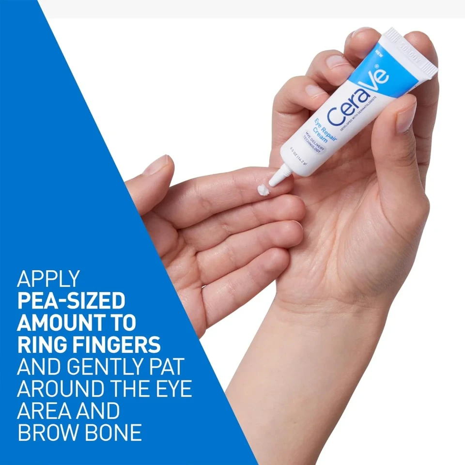 Cerave Eye Repair Cream for Dark Circles and Puffiness with Hyaluronic Acid 14ml