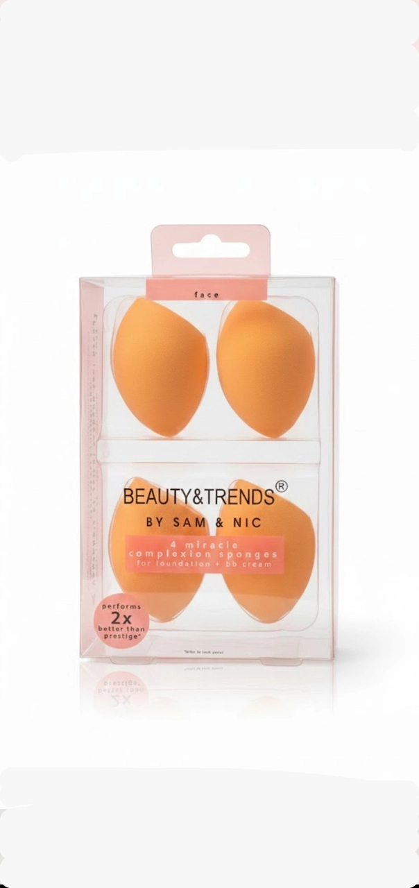 إسفنجات مكياج بيوتي آند تريندز – سام & نِكBeauty & Trends Makeup Sponges – By Sam & Nic