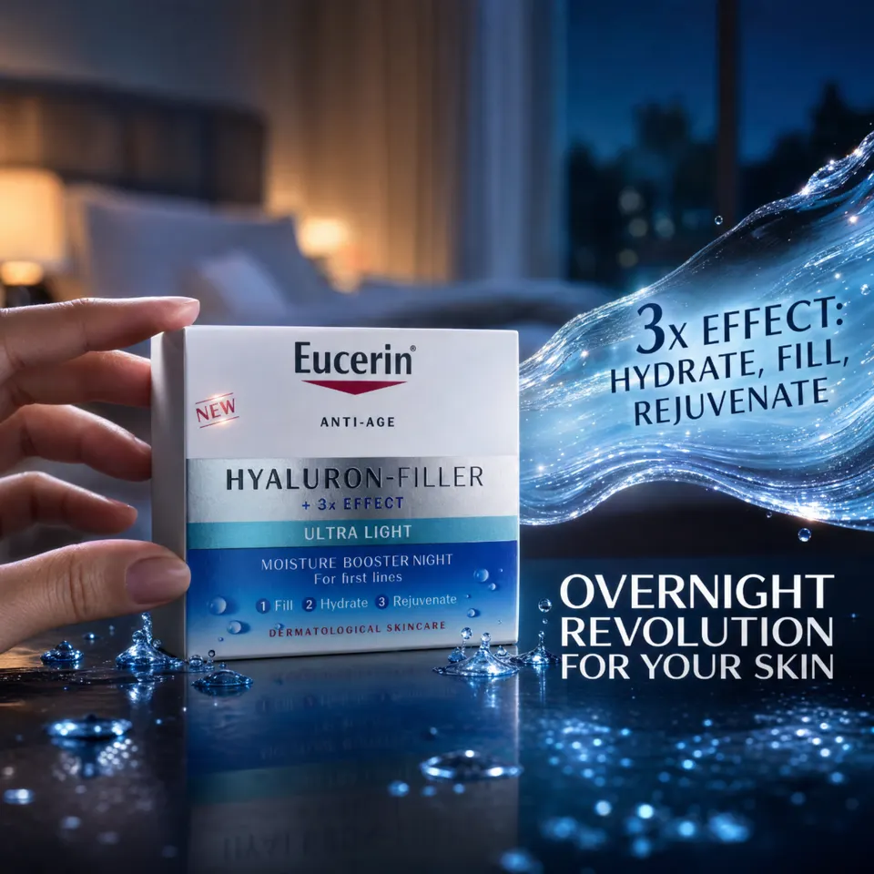 Eucerin Anti-Age Hyaluron-Filler + 3x Effect Ultra Light Moisture Booster Night