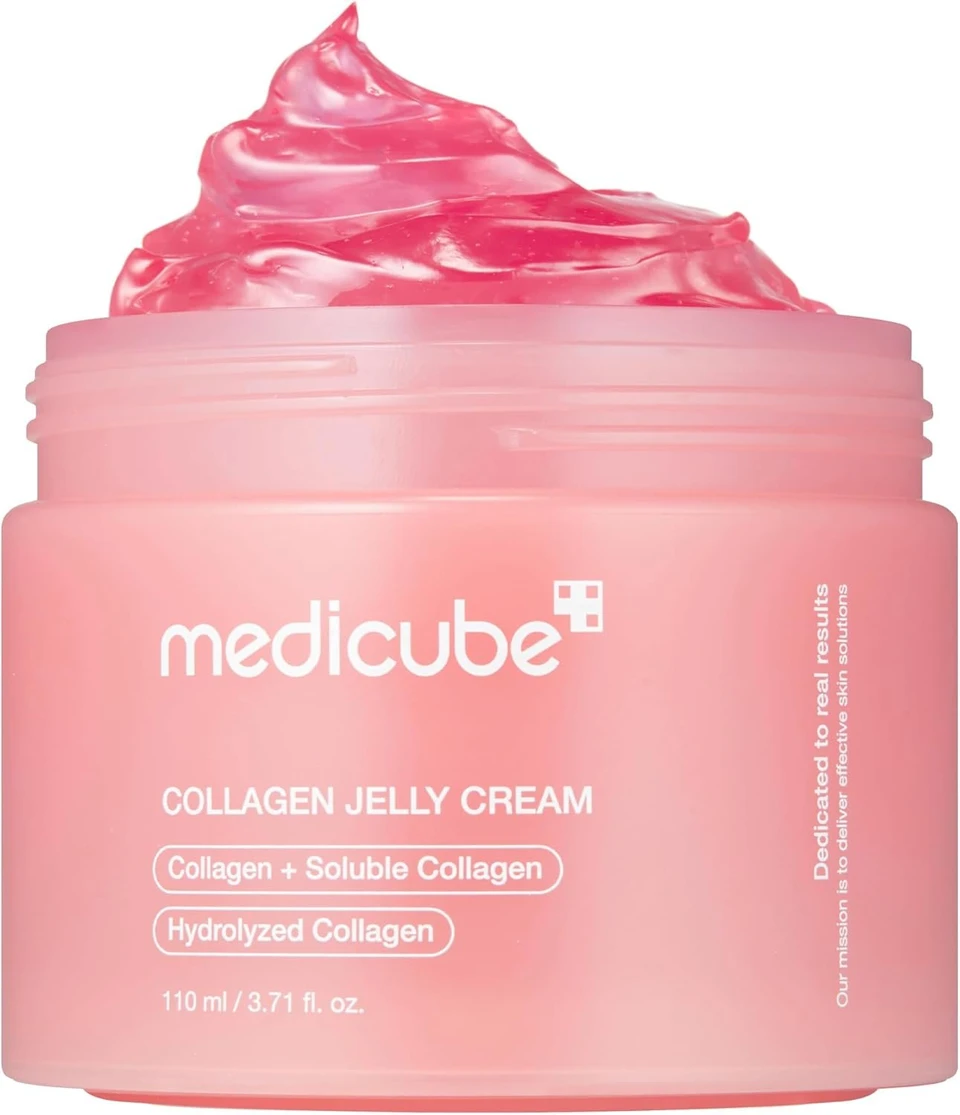 medicube Collagen Jelly Cream- Niacinamide & Freeze-Dried Hydrolyzed Collagen - Boosts skin's barrier hydration and gives 24h Glow & Lifted Look 110ml
