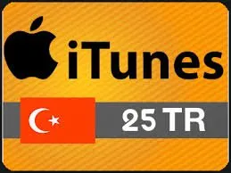 بطاقة أيتونس 25 ليرة تركية