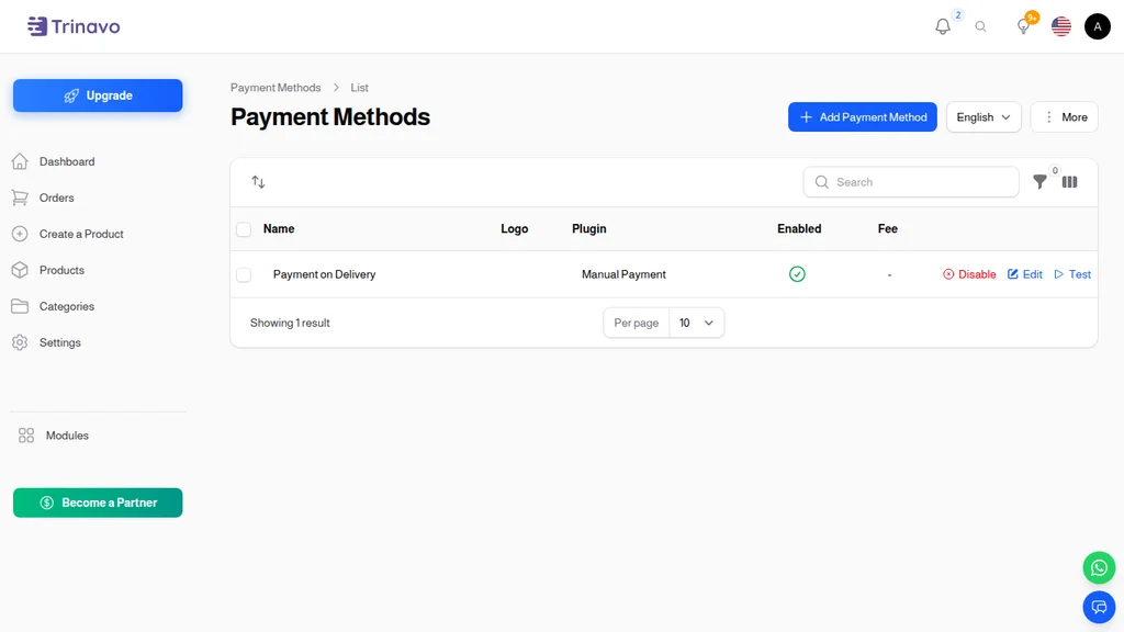 Payment Methods