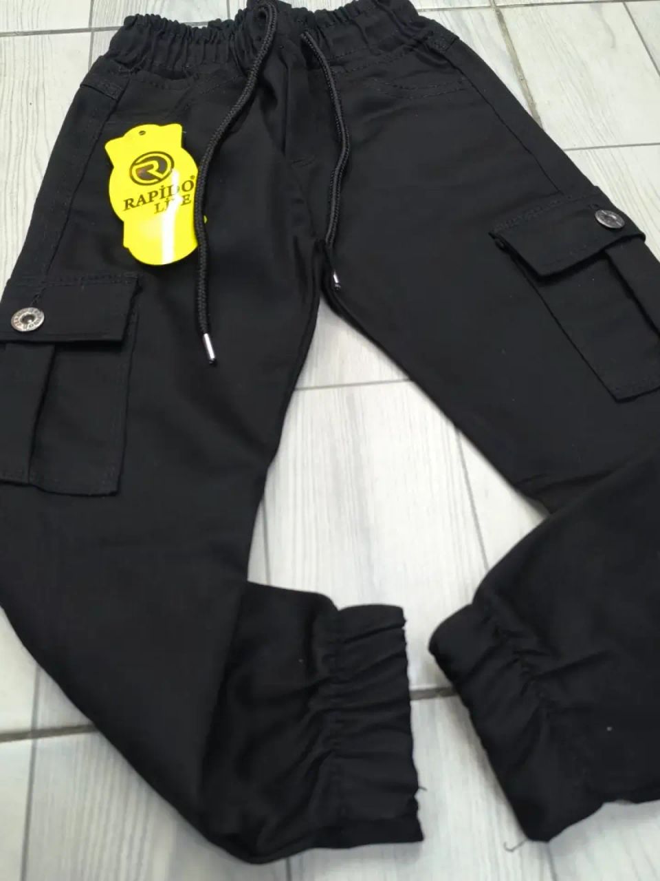 بنطلون ولادي كتان مارنز فيه مطة مريحة 