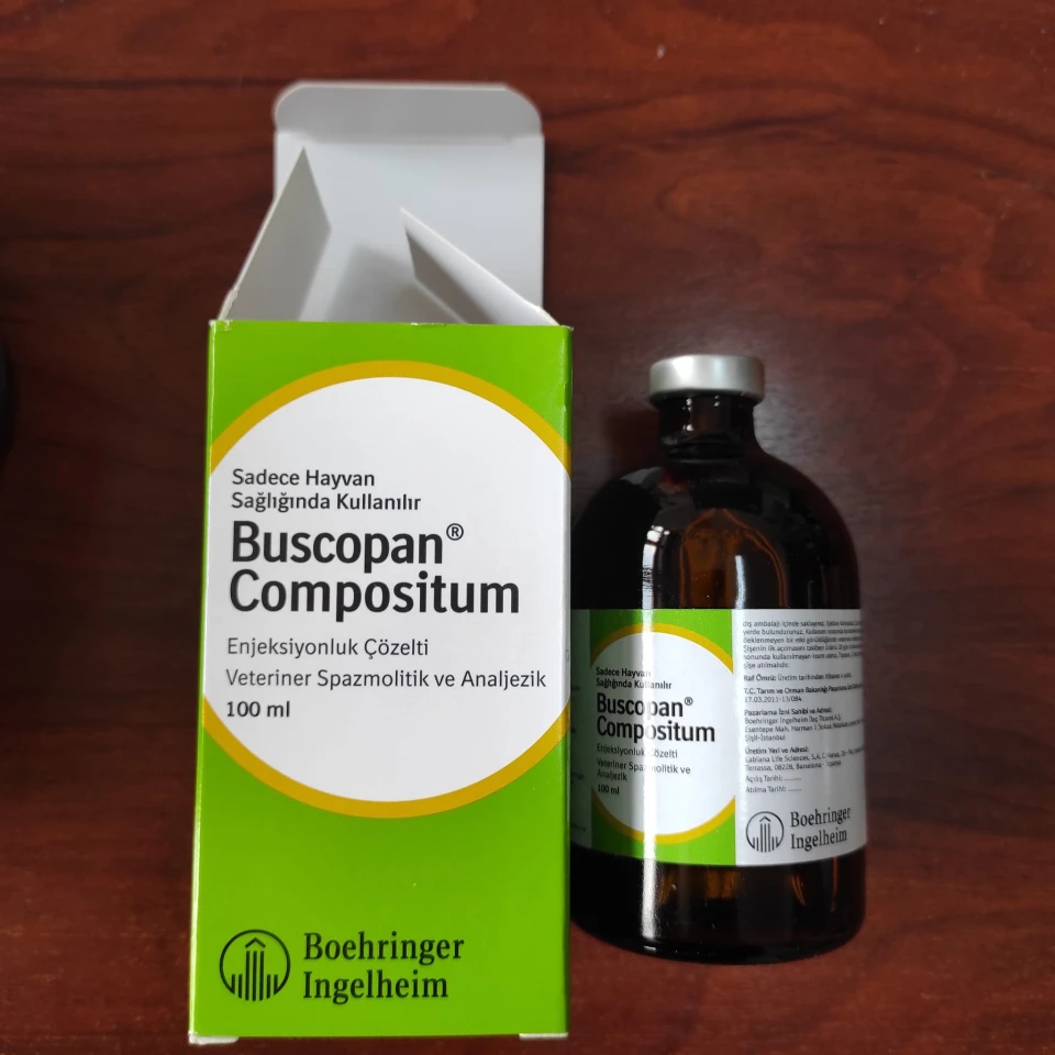 مسكن آلام بيطري باسكوبان Buscopan 100ml للأبقار والخيول والكلاب