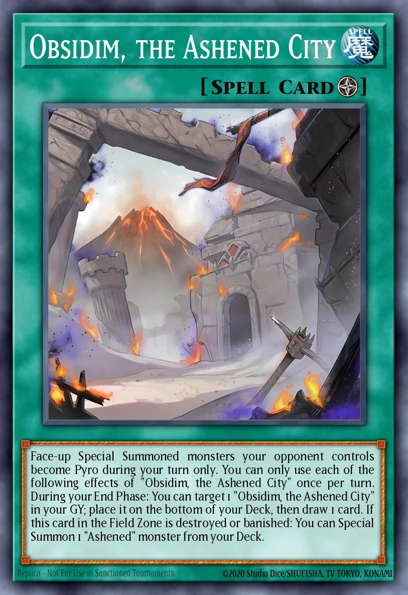 Obsidim, the Ashened City - PHNI-EN094 - Super Rare - 1st Edition