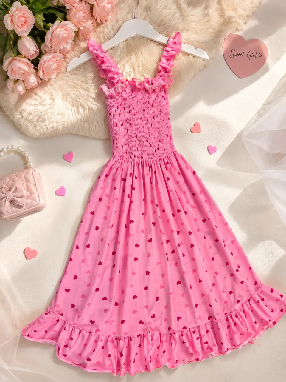 فستان كيوت أنوثة – كلوشة ناعمة 💖🌸