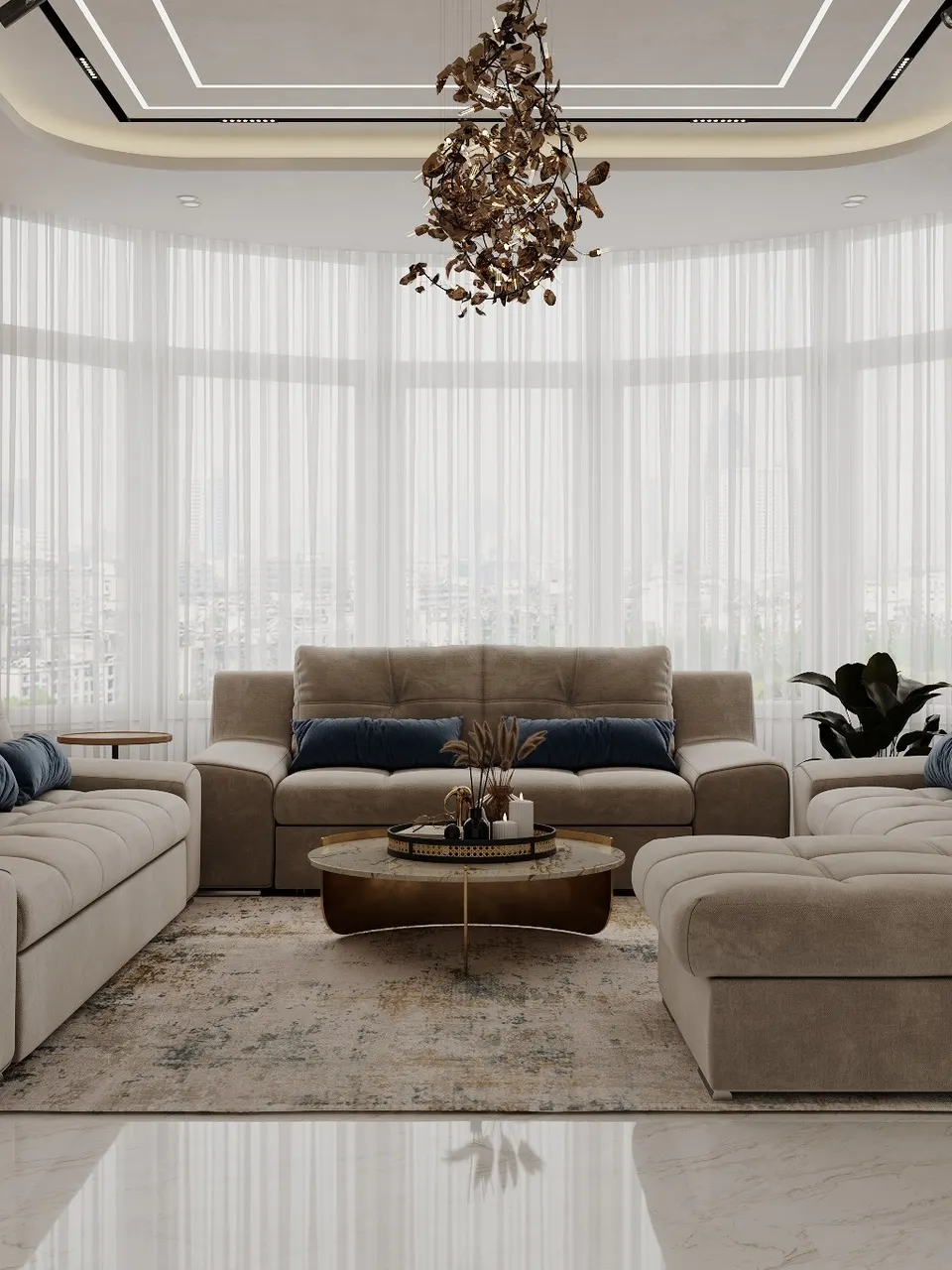 تصميم ثلاثي الابعاد مودرن 