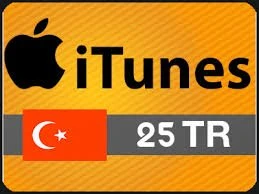 بطاقة أيتونس 25 ليرة تركية