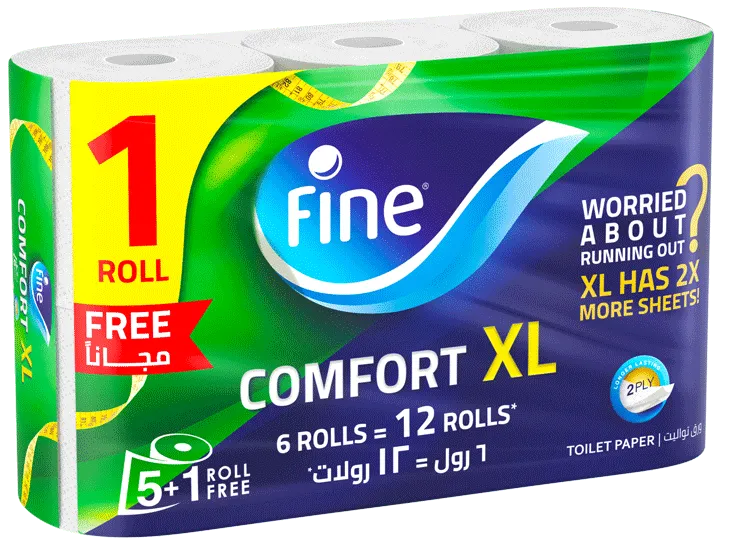 فاين ورق تواليت كومفورت اكس ال 5 + 1 رول 