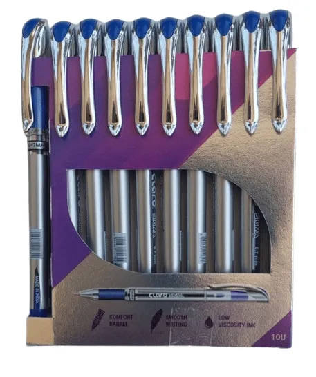 قلم حبر كلارو سيجما 10 اقلام  ازرق