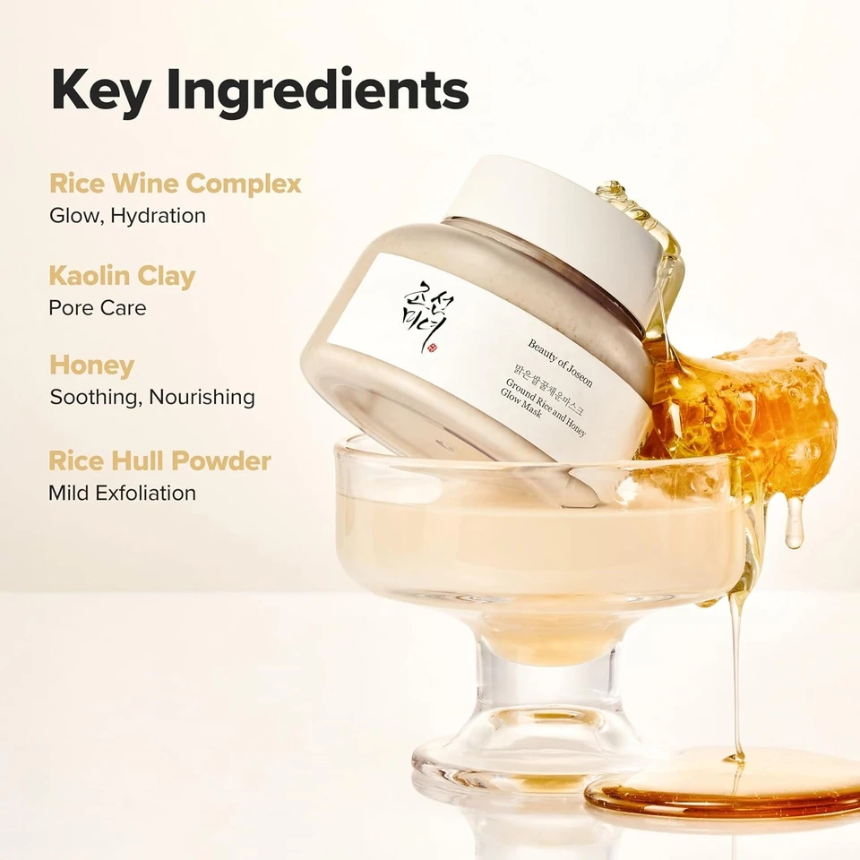 Beauty of Joseon Ground Rice and Honey Glow Mask Pore Sebum Care for Dry Sensitive Skin Korean Skin Care 150ml