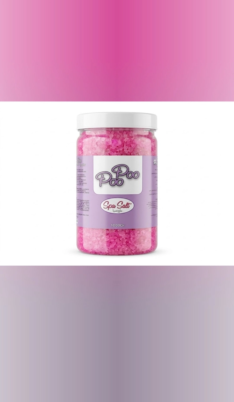 ملح سبا بو بو سبا سولت وردي من بو بوPoo Poo Spa Salt – Poo Poo