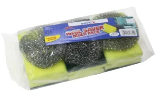 وايبكس اسفنج مفرز عرض 3 قطع + 3 سلكة مجانأ