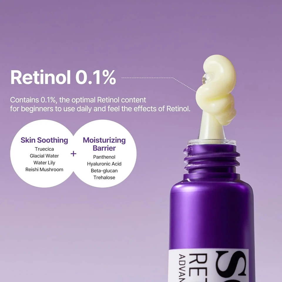 Some By Mi Retinol Intense Advanced Triple Action Eye Cream | 30ml | Mild Overnight Korean Anti-Aging Eye Cream | for Dark Circles & Fine Lines