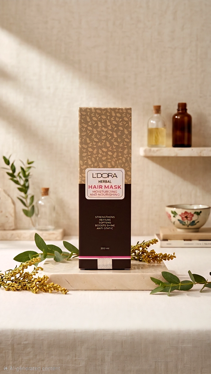 ماسك بالأعشاب المنعم و المقوي للشعر من لدورا - L'DORA Moisturizing And Nourishing Hair Mask