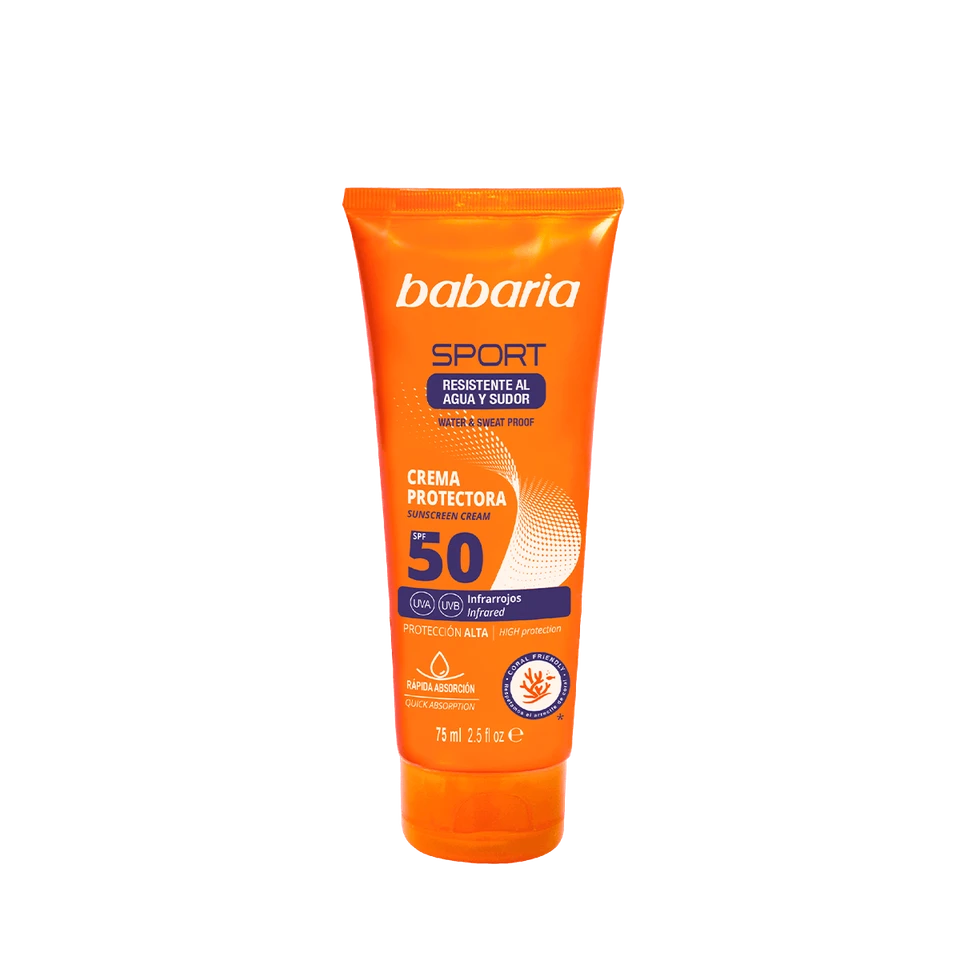 باباريا كريم الوجه سبورت 75 مل SPF50