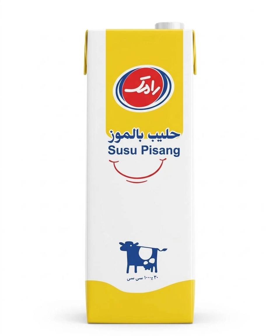 حليب لتر رامك موز*10