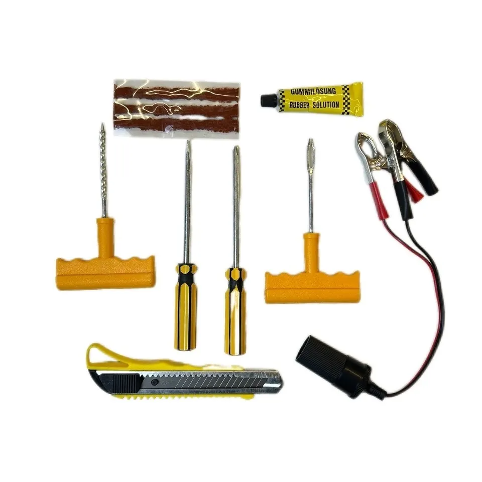 عدة تصليح اطارات و منفاخ هواء