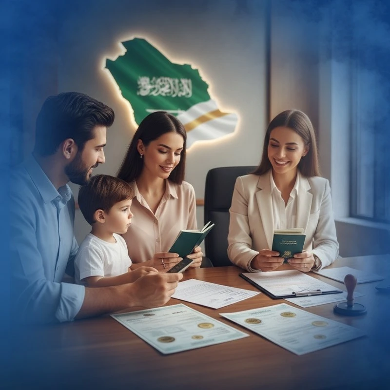 Family visit visa processing for Saudi Arabia