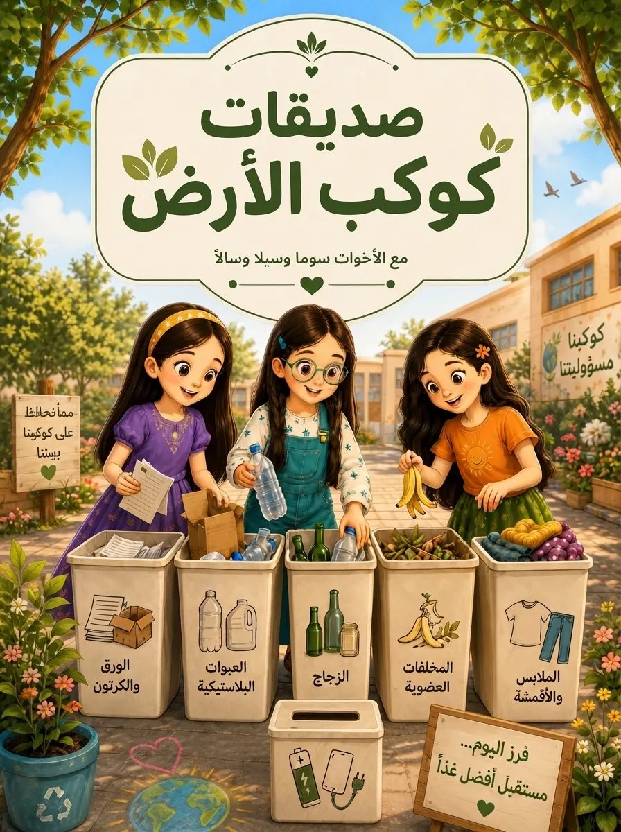 📚 الكتاب الثاني  :صديقات كوكب الارض من سلسلة حكايات سوما وسيلا وسالا 