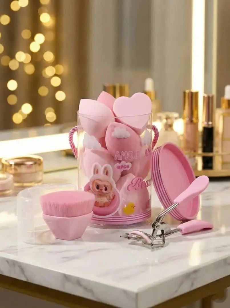 🐰 سفنجات بوكس لابوبو للجمال (8 قطع) 🎀