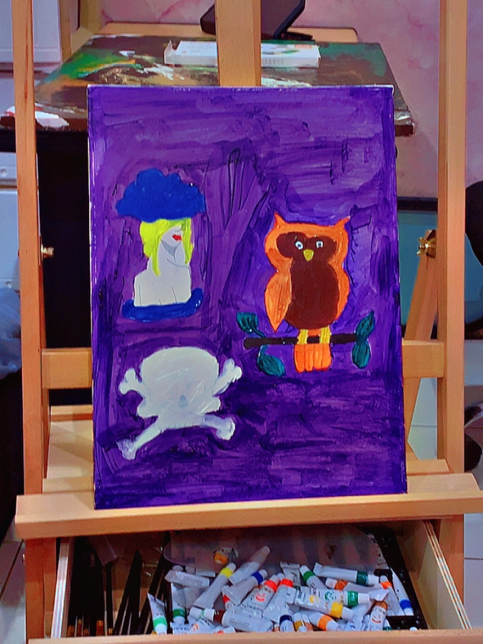 🎨 رسم بومة 🦉 للتأمل 