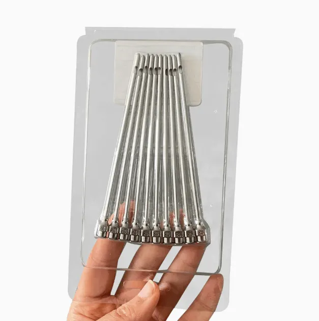 ساحب مفرزات - مفرغ ضرع معدن يركب على المحاقن  2.5*80 مم