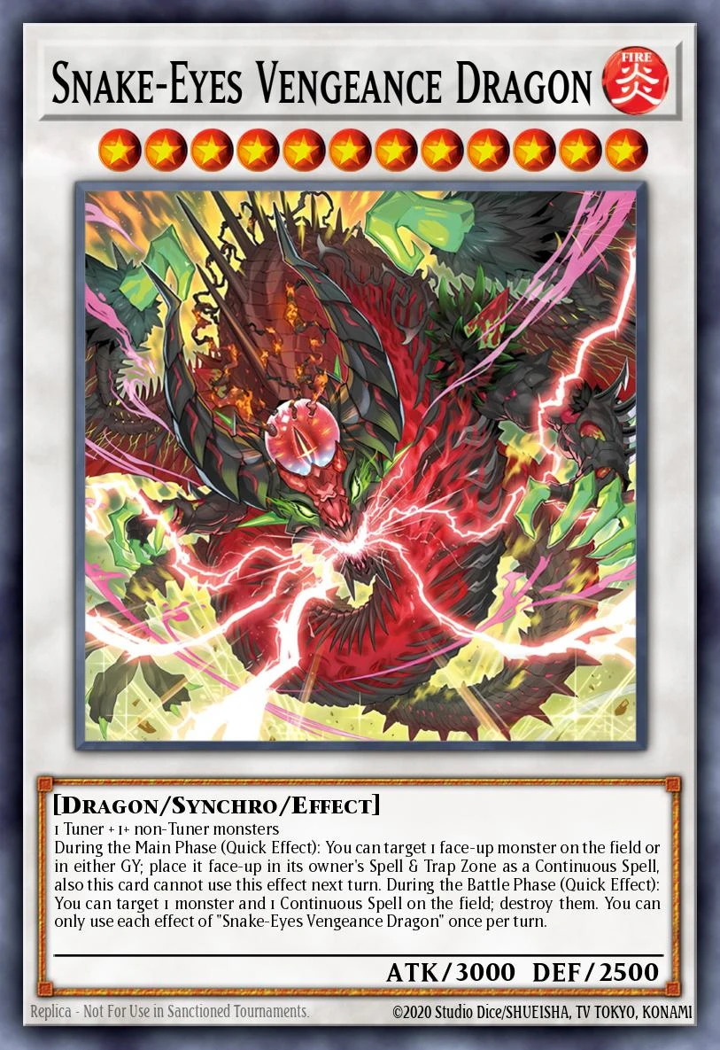 Snake-Eyes Vengeance Dragon - ALIN-EN040 - Ultra Rare - 1st Edition