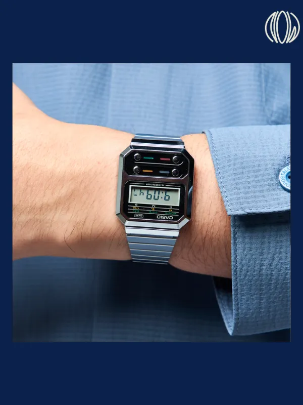 ساعة Casio A100WE-1ADF 