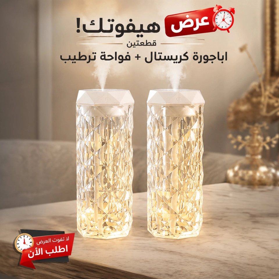 عرض قطعتين اباجوره كريستال و فواحه الترند