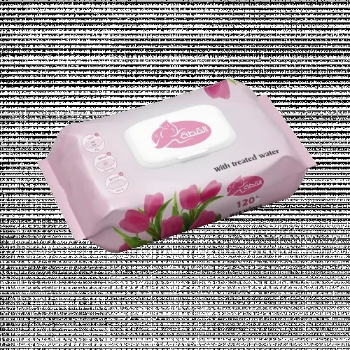 القطة مناديل مبللة 120 منديل 