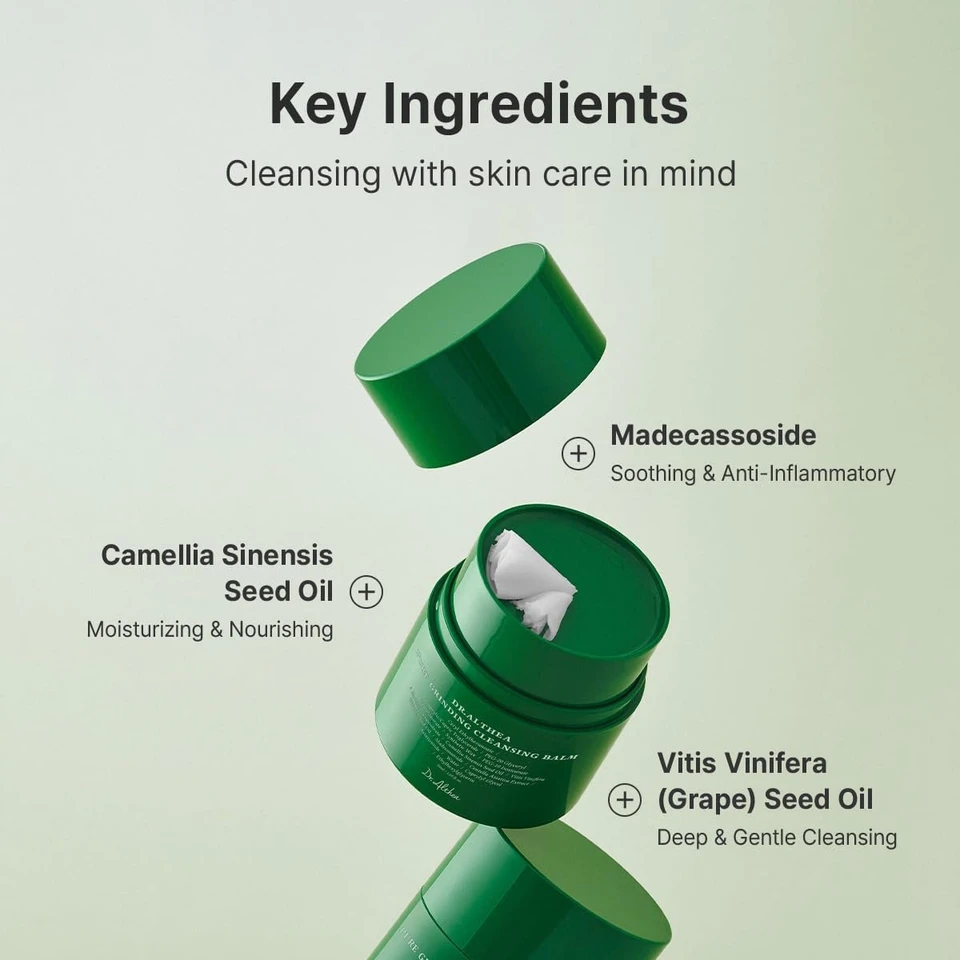 Dr.Althea Pure Grinding Cleansing Balm | Hygenic One-Step Makeup Remover with Madecassoside | Gentle, Soothing for All Skin Types, Gentle Sorbet Texture for Sensitive Skin, Travel Essentials