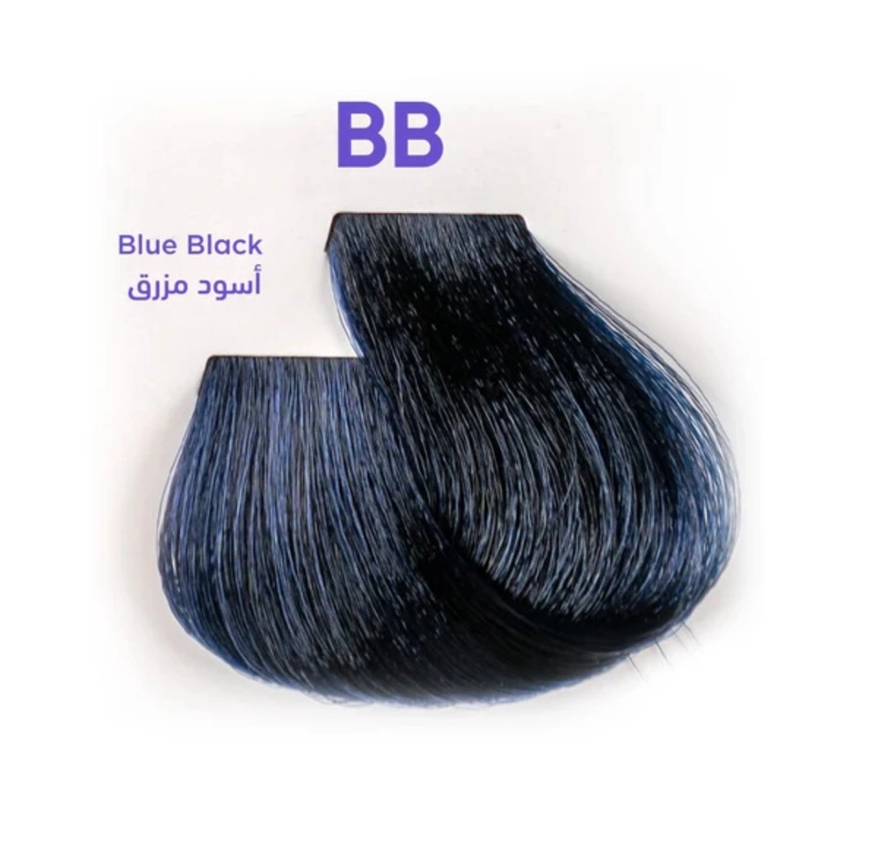 صبغة شعر ون بي أسود مزرق BB