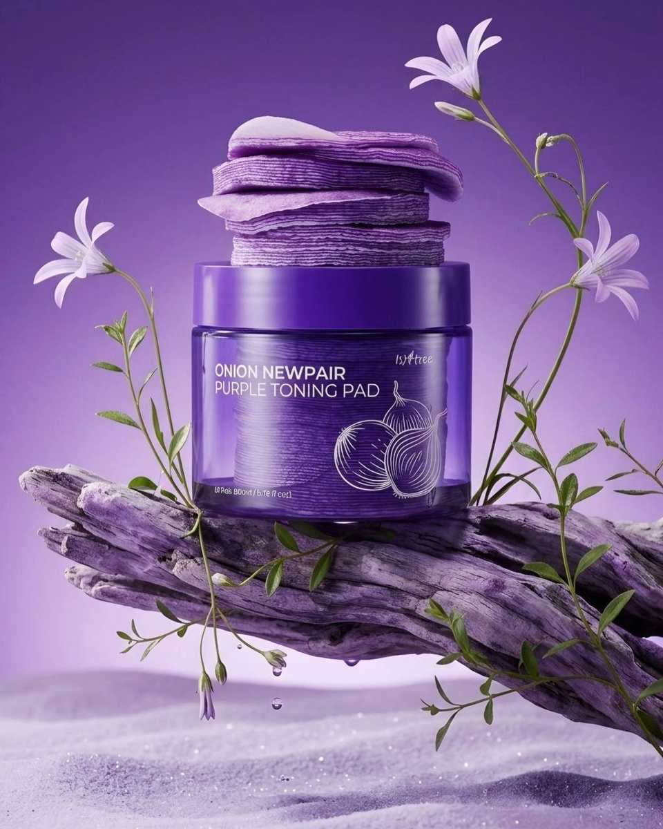 Isntree onion purple toning pads 