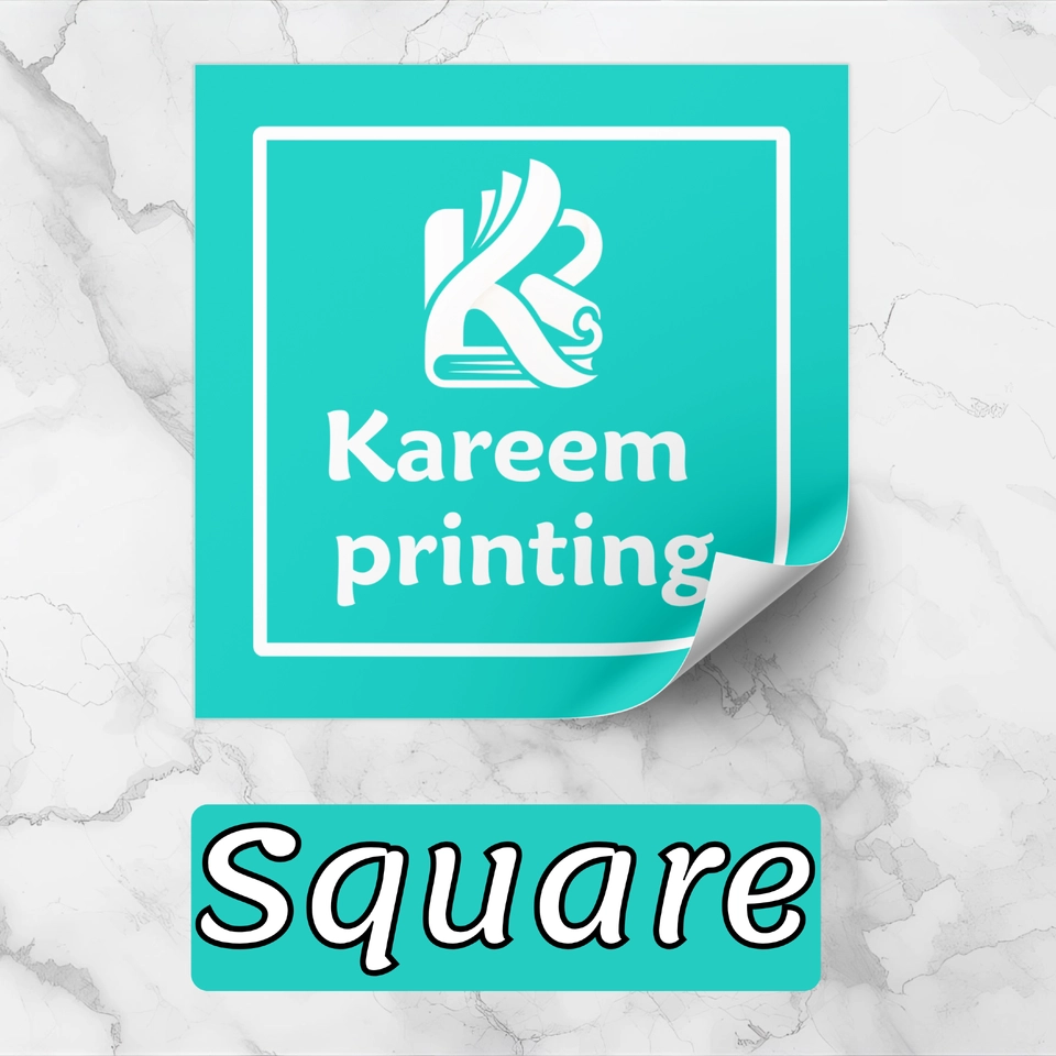 Square sticker