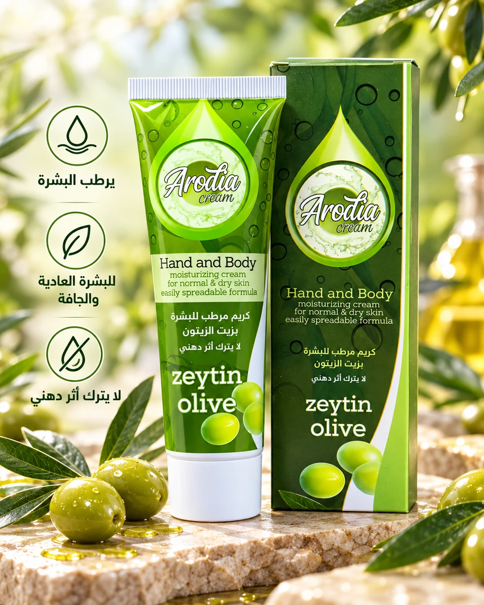 كريم أروديا مرطب لليدين والجسم 🌿