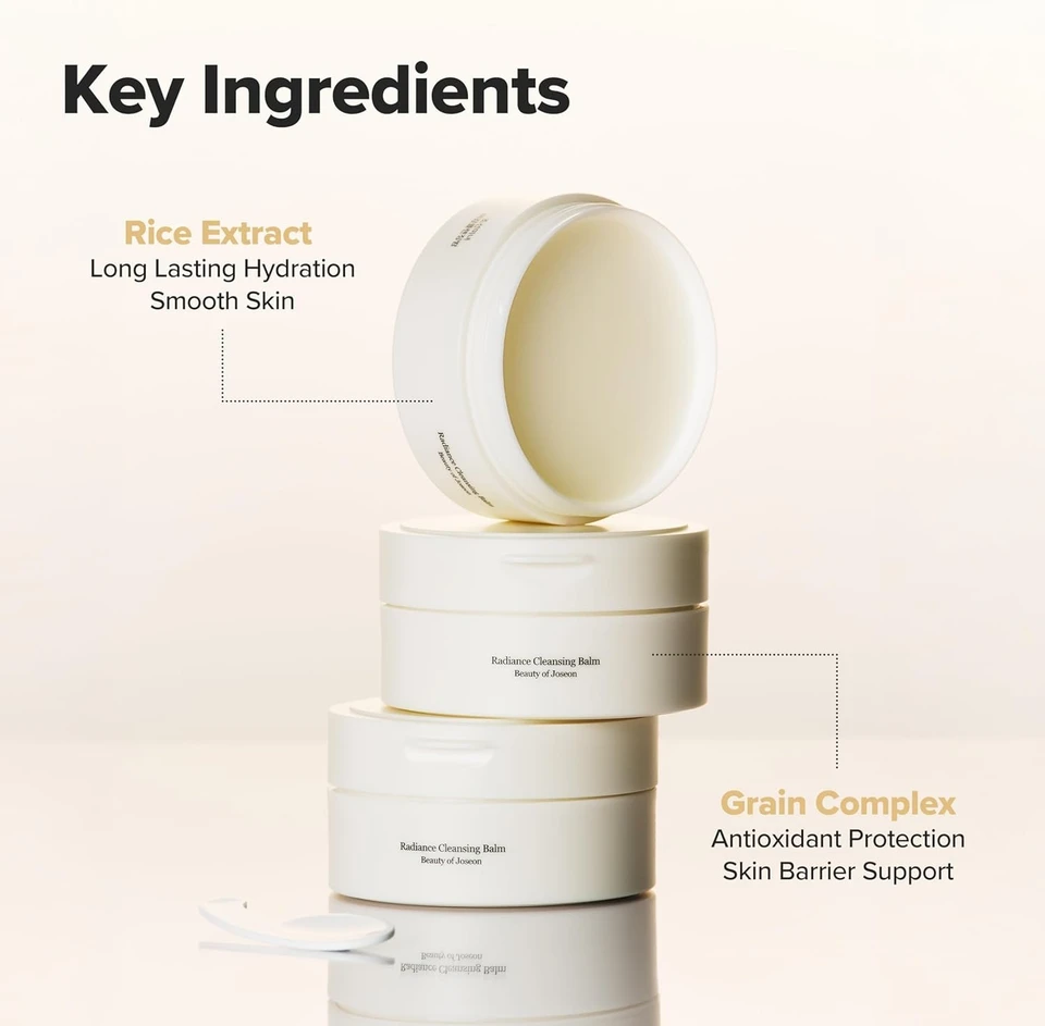 Beauty of Joseon Radiance Cleansing Balm Makeup, Sunscreen, Pore Cleanser for Sensitive Acne Skin. Korean Skincare for Men and Women 100ml