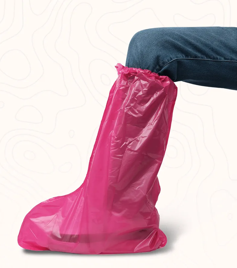 غطاء حذاء مع شريط مطاطي واحد