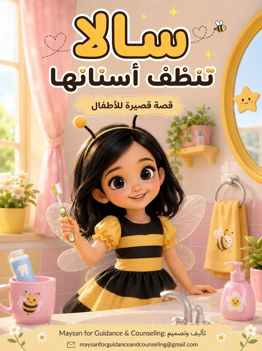 📚 الكتاب الثالث: سالا تنظف أسنانها من سلسلة عادات سالا اليومية