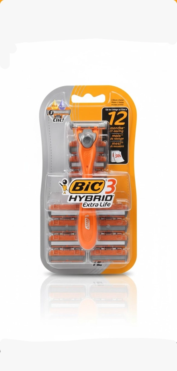 ماكينة حلاقة هايبرد 3 اكسترا لايف من بيكBIC Hybrid 3 Extra Life Razor