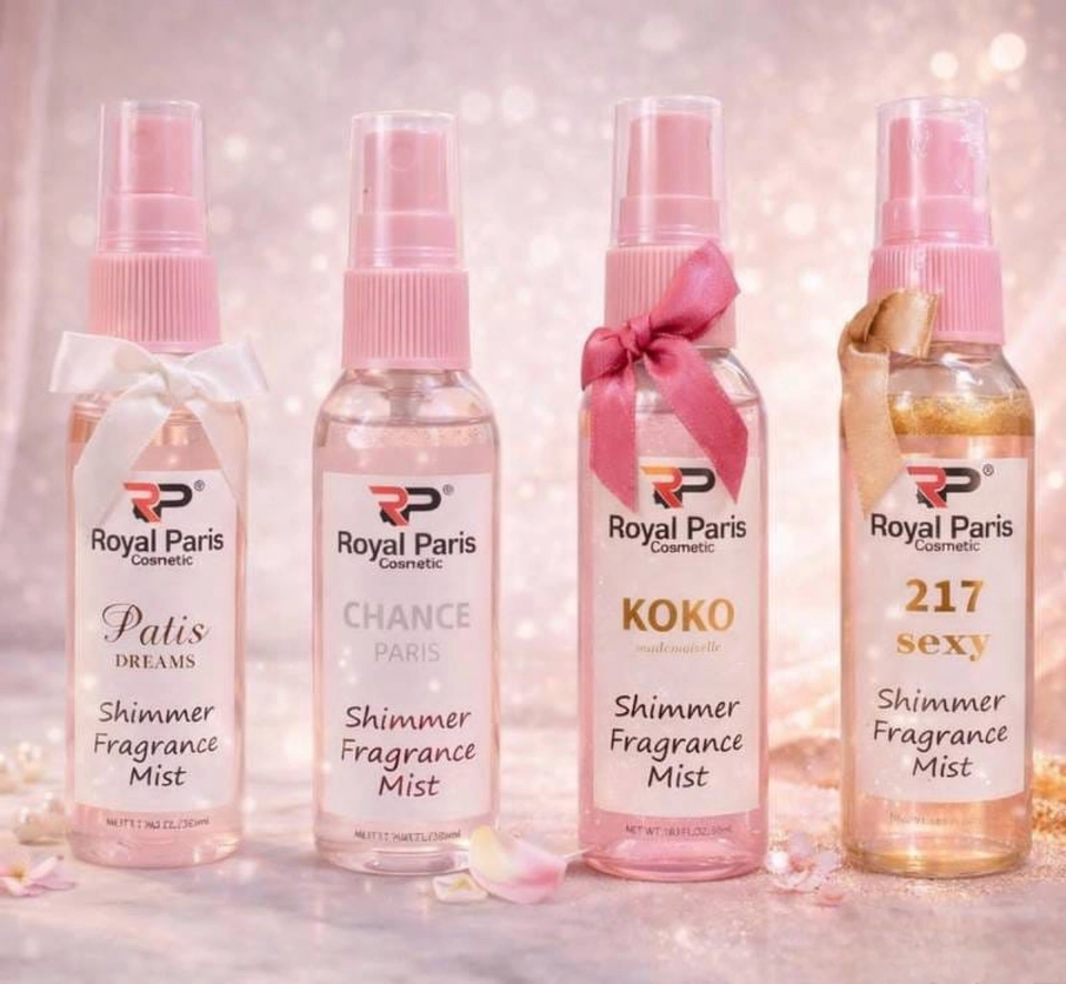 بخاخ معطر للجسم بلمسة لامعة ✨🌸
