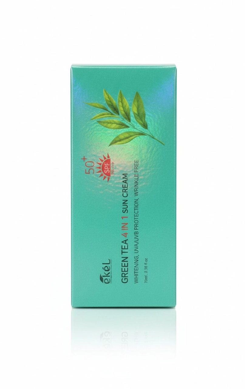 واقي شمس الشاي الأخضر 4×1Ekel Green Tea 4 in 1 Sun Cream