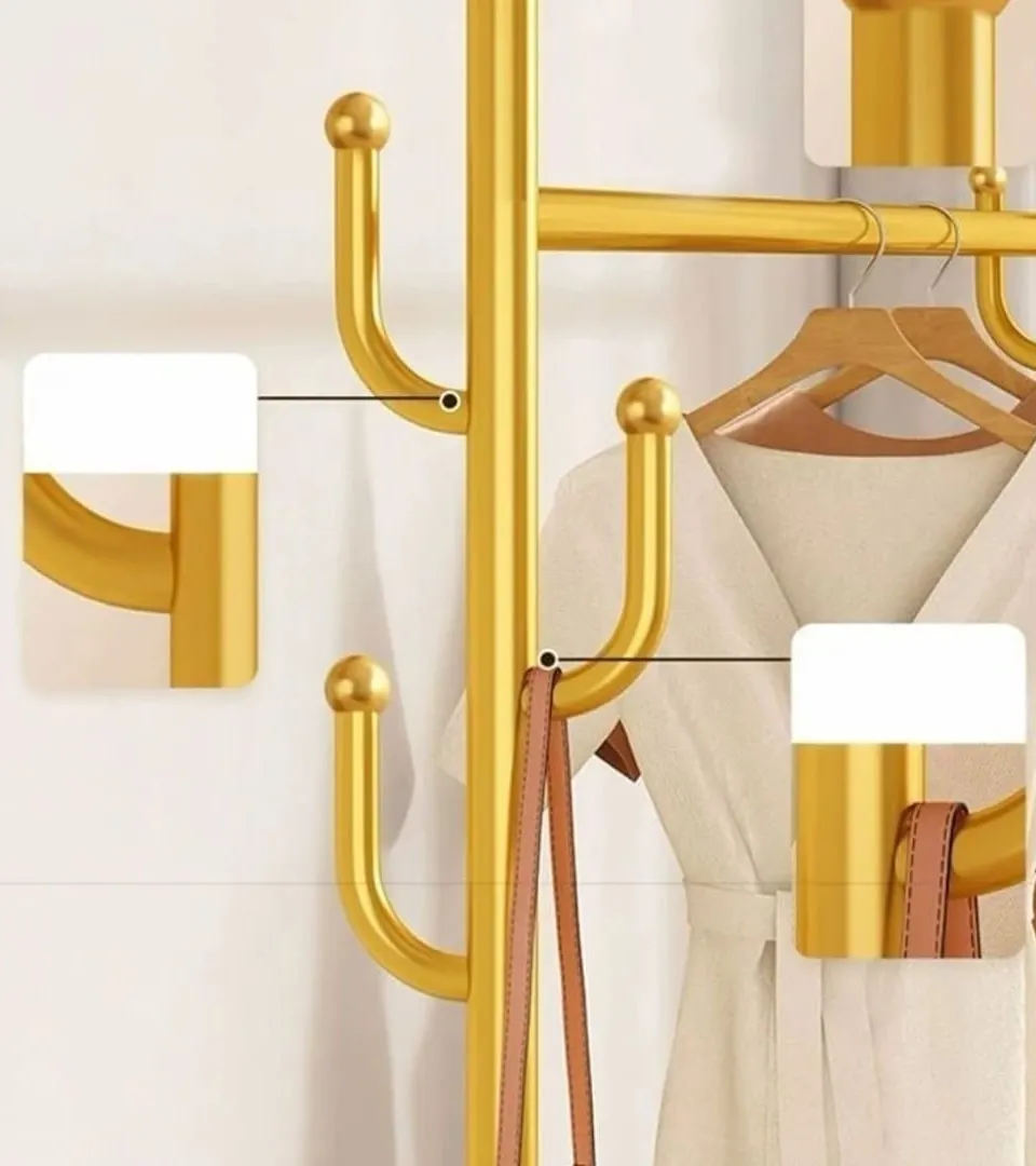 ستاندی جل و بەرگی فرە مەبەست لەگەڵ ڕەفەی خوارەوە