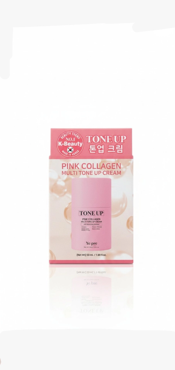 كريم توحيد اللون الوردي بالكولاجين Pink Collagen Multi Tone Up Cream
