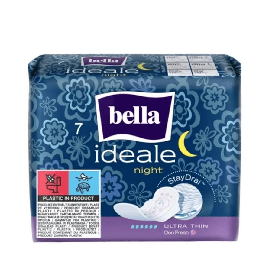 فوط بيلا إيديال ليلية راحة وجفاف تام 7 فوط معطرة