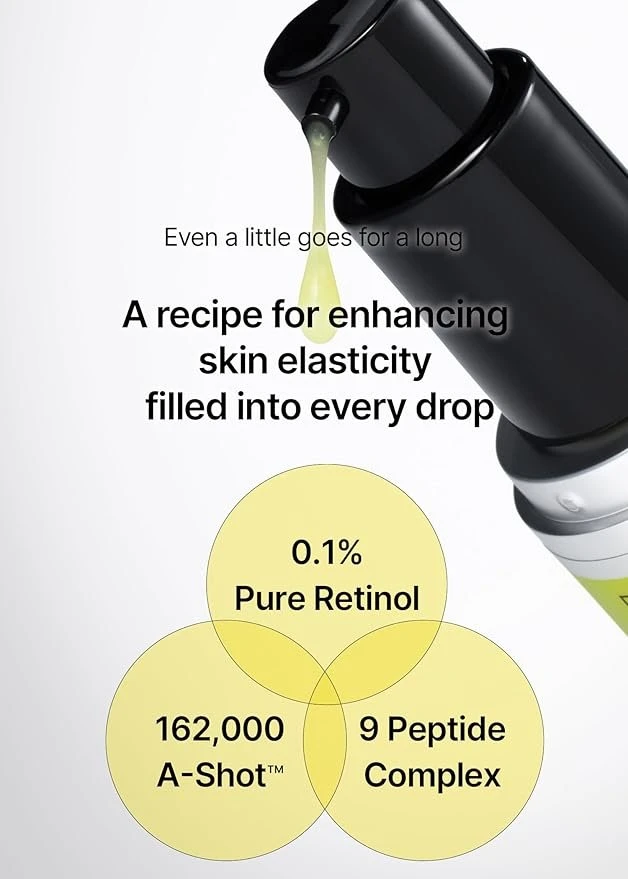 celimax The Vita A Retinol Shot Tightening Serum | with Pure Vitamin A Retinol, Peptide, Pore Minimizer, Wrinkles & Fine Lines, Firmer Skin, Anti-Aging, Skin Smoothing 30ml