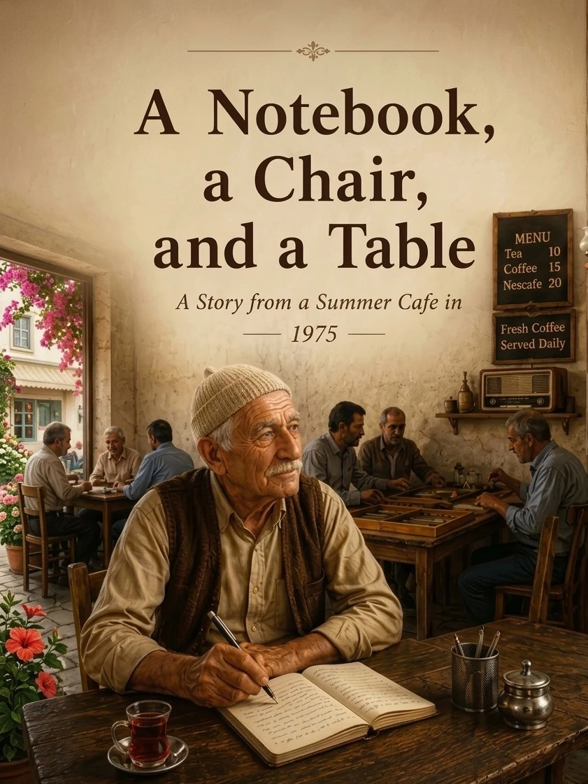 A Notebook, a Chair, and a Table A Summer Café Story – “It’s on Us” – 1975