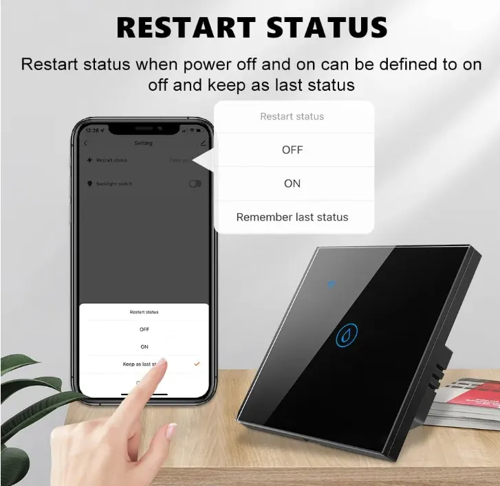 نسق مفتاح ذكي للسخان والمكيف 40A | Wi-Fi | يعمل مع smart life و tuya
