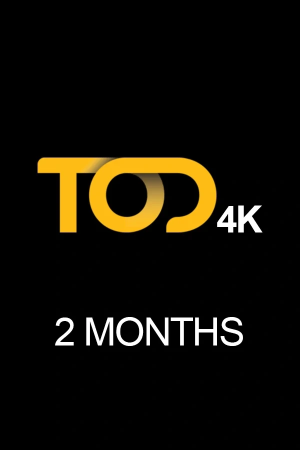 اشتراك TOD بجودة 4K لمدة شهرين